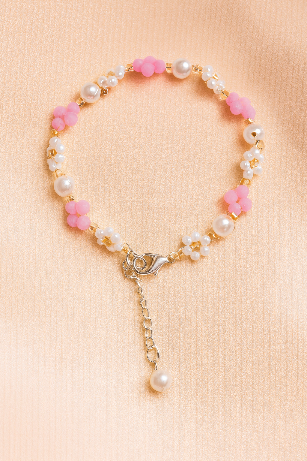 Floral Pearl Delight Bracelet