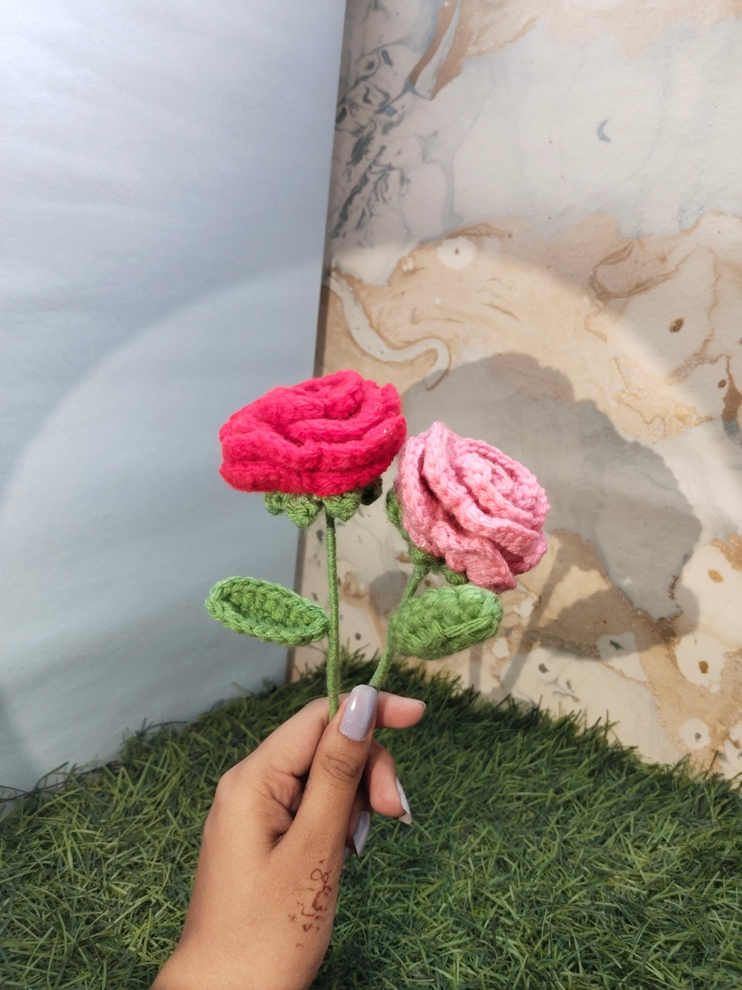 Handcrafted Crochet Rose Bouquet