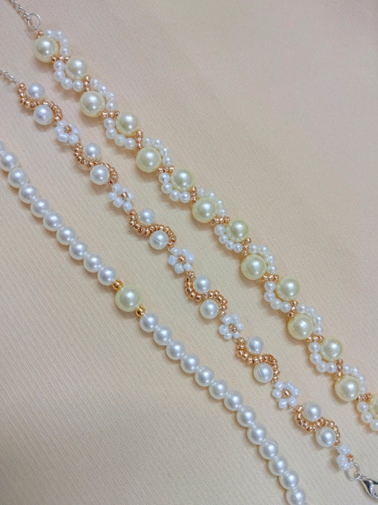 Ethereal Pearl Elegance Bracelets