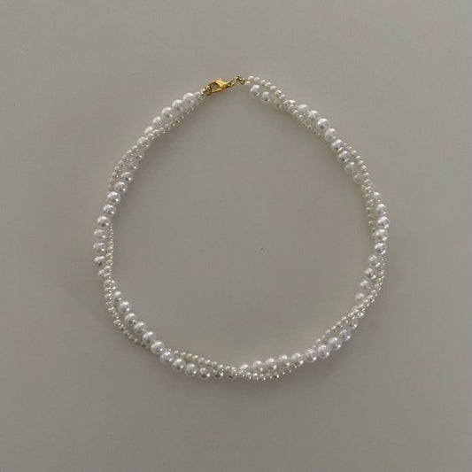 Twist of Elegance Pearl Necklace