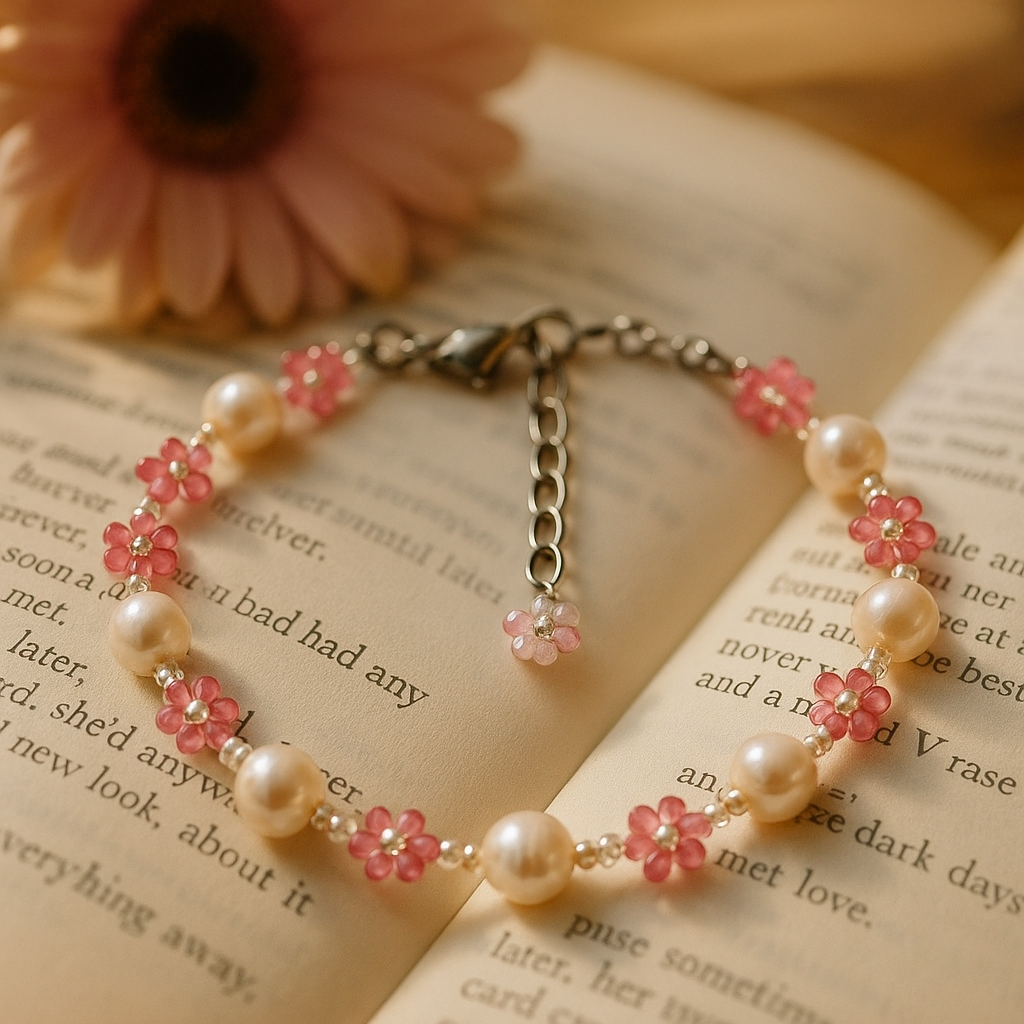 Blossom Pearl Charm Bracelet