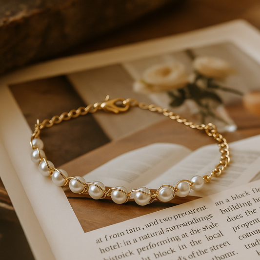 Elegance Pearl Wrap Bracelet